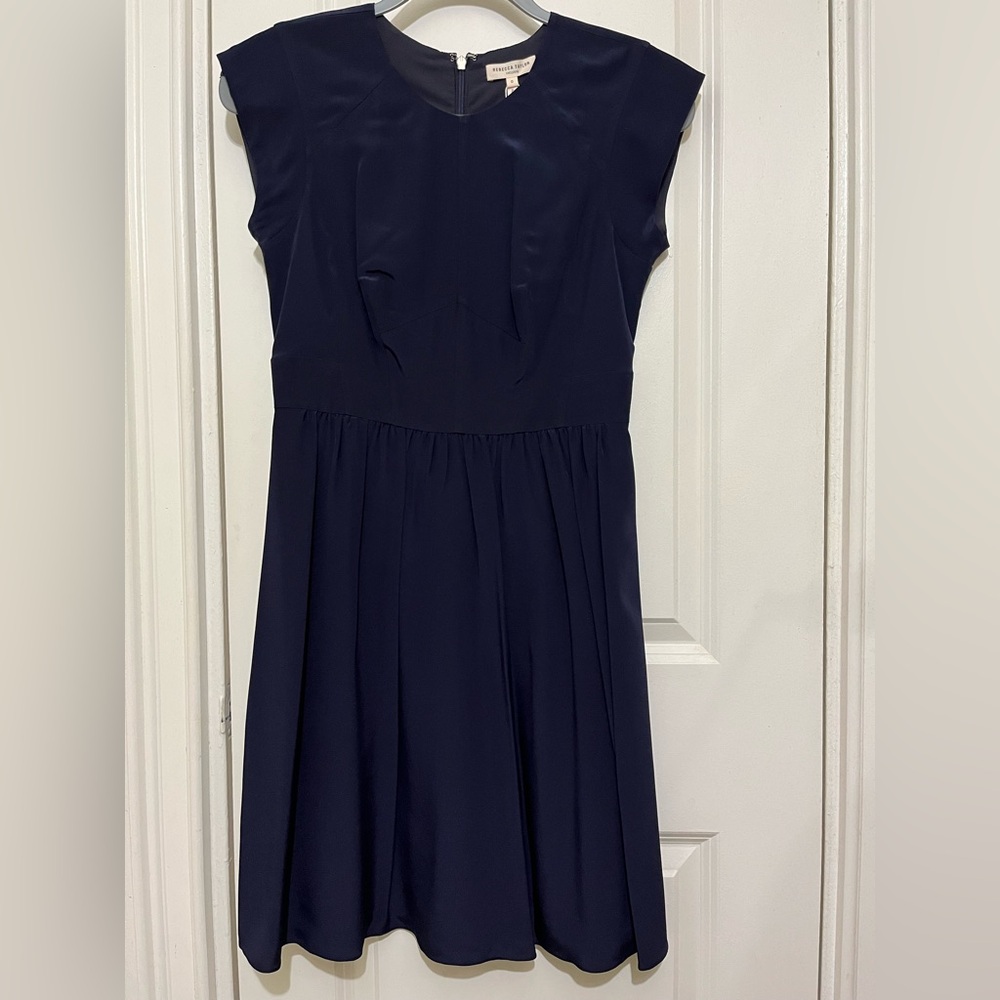 Rebecca Taylor NWT Navy Silk Dress Sz 0